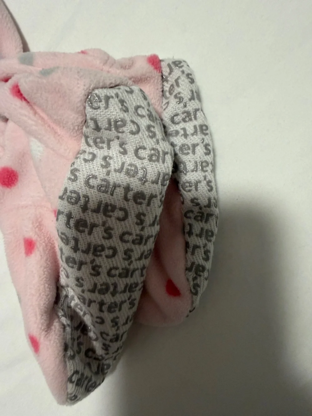Pink Polka Dot Penguin One-Piece Footed Pajamas 24 months